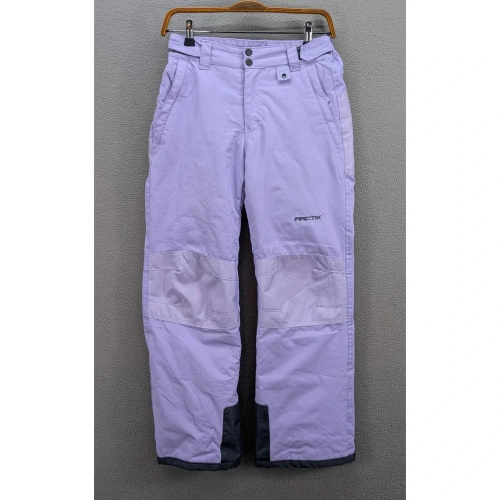 Arctix Insulated Snow Pants Winter Ski Trousers Kids Girls Size L Purple Winter